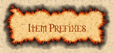 Item Prefixes