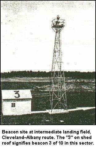 Beacon at intermediate landing field