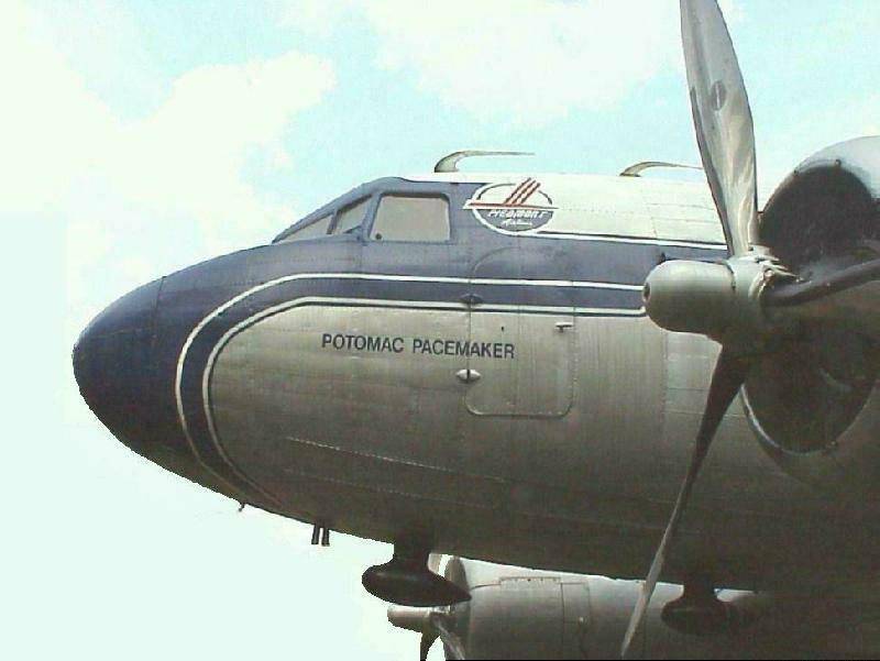 DC-3 showing ADF antenna